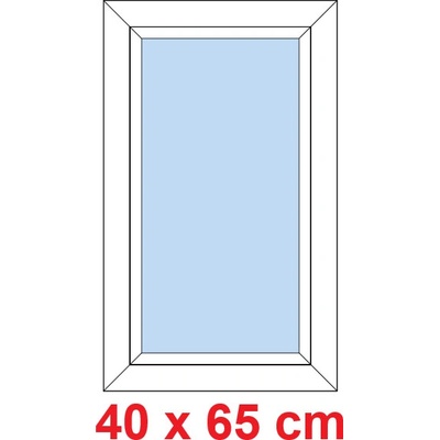 Soft Plastové okno 40x65 cm FIX neotevíravé Bílá