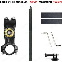 ROLLIN Selfie tyč 193 cm s držákem na kolo a motocykl pro GoPro, Insta360 a DJI GO_0709