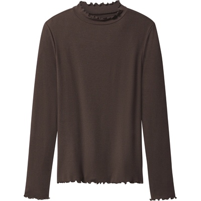 esmara Dámské triko s dlouhými rukávy hnědá – Zboží Dáma esmara Dámské triko s dlouhými rukávy hnědá – Zboží Dáma