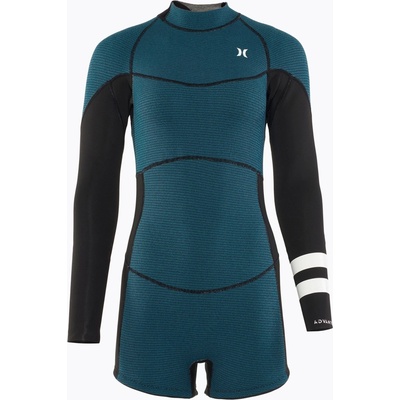Dámský Hurley Advant Shorty Texture 2/2 mm Springsuit black/skyblue