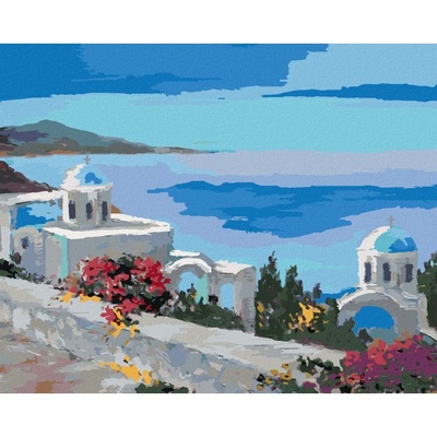Zuty Malování podle čísel SANTORINI II