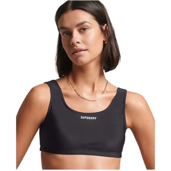 Superdry Code Essential bikini top - Black (Deep Navy)