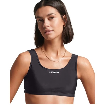 Superdry Code Essential bikini top - Black (Deep Navy)