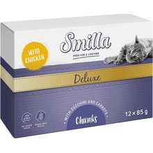 Smilla Deluxe kúsky v omáčke kuracie cuketa a mrkva 12 x 85 g