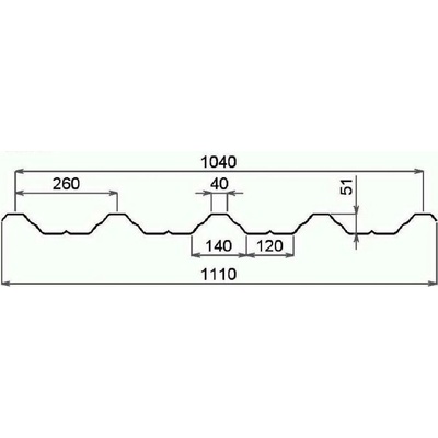 Elyplast Sklolaminát 260/50 1 mm x 1110 x 6000 mm 2UV389 čirá 1 ks