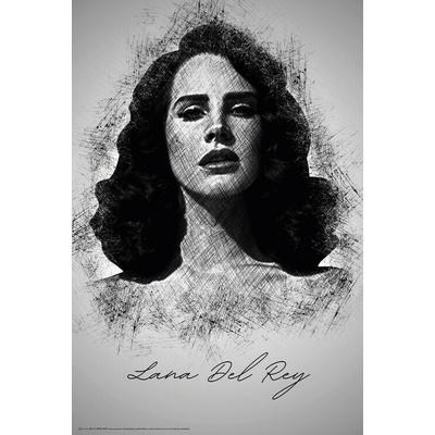 Plakát, Obraz - Lana Del R. Sketch, 40 × 60 cm