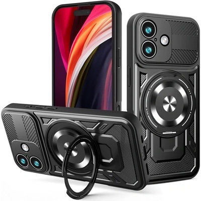 Gigapack Poco M8 Pro / Redmi Note 15 Pro Plus 5G GIGAPACK Defender Силиконов удароустойчив протектор за телефон с магнит, ЧЕРЕН (GP-182069)