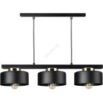 Keter Lighting Пендел на кабел IGNIA 3xE27/60W/230V черен/златен (KE0204)