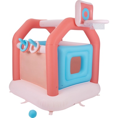Playtive Detský skákací hrad bledoružová/bledomodrá