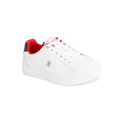 Tommy Hilfiger Сникърси Essential Elevated Court Sneaker FW0FW07685 Екрю (Essential Elevated Court Sneaker FW0FW07685)