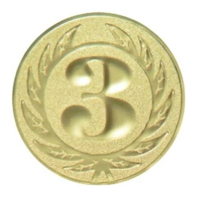 SABE Emblém číslice 3 EM63 bronzová 25 mm