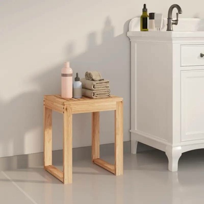 vidaXL Koupelnová stolička 40 x 30 x 46 cm masivní ořechové dřevo - 11461.350344
