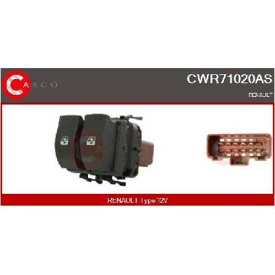 Spínač, zvedací zařízení oken CASCO CWR71020AS
