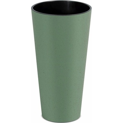 Prosperplast Kvetináč TUBUS SLIM ECO WOOD zelený 30,0 cm