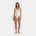 Ralph Lauren Women's Zipper Scoop Neck Swimsuit - White
