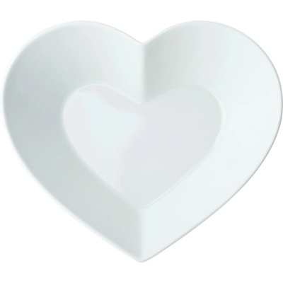 Mikasa Servírovacia miska tvar srdca biely porcelán 21 x 19 cm