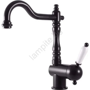 RAV SLEZÁK L508.0/8CMAT - смесител за кухненска мивка/умивалник LABE RETRO 25, 6 cm матов черен (RV0187)