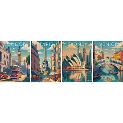 Herlitz Zošit Retro City B5 mriežkovaný