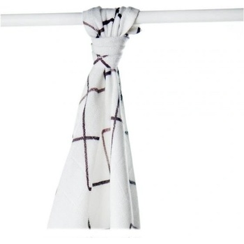 Bambusová osuška XKKOBMB Samp;C Natural Squares 90x100cm - 1ks