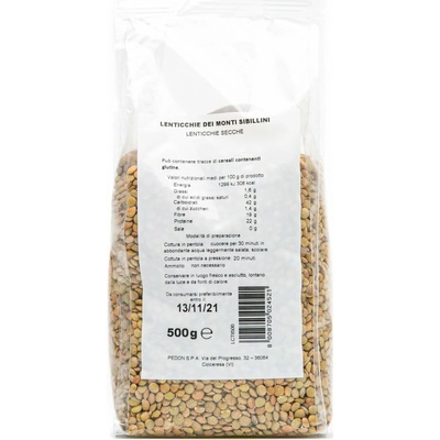 Tipici šošovica z pohoria sibilini 0,5 kg