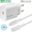 4smarts Wall Charger VoltPlug PD 20W - захранване за ел. мрежа с USB-C изход и Lightning към USB-C кабел за Apple устройства (бял)