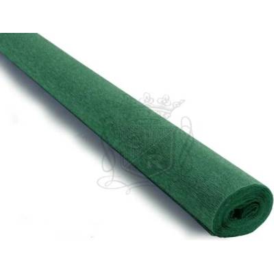 Italský krepový papír Cartotecnica Rossi 90g (50 x 150cm) - lesní zelená 369