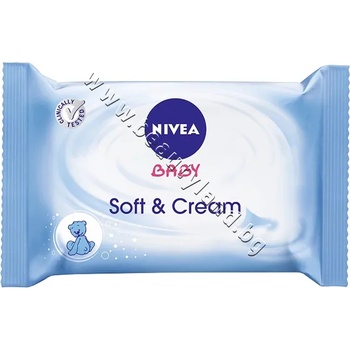 Nivea Мокри кърпички Nivea Baby Soft & Cream Wipes, 63-Pack, p/n NI-86244 - Бебешки мокри кърпички с мек крем (NI-86244)