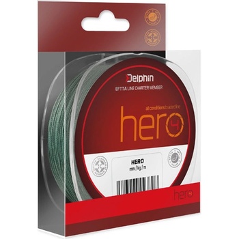 Delphin šnúra HERO green 117m 0,25mm 37lb