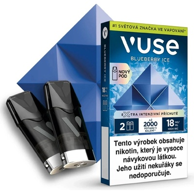 British American Tobacco Vuse Pods Blueberry Ice 18 mg 2 ks