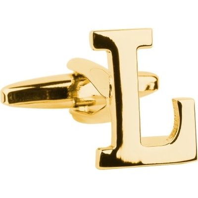 Bubibubi manžetový gombík zlaté písmeno L