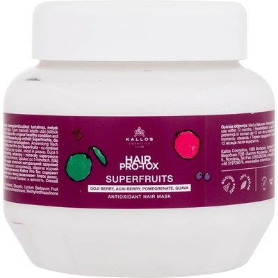 Hair Pro-Tox Superfruits Antioxidant Hair Mask от Kallos Cosmetics за Жени Маска за коса 275мл