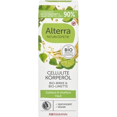 Alterra Naturkosmetik Tělový olej proti celulitidě Bříza a limeta 100 ml