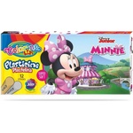 Colorino - Disney Junior Minnie Пластилин 12 цв. + златно и сребърно