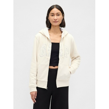 GAP Топъл суитшърт Logo Sherpa GAP GAP | Bezhov | ЖЕНИ | XL