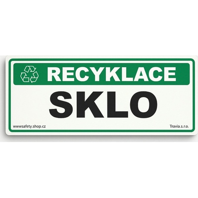 Traiva s.r.o Recyklace Sklo Verze: Samolepka papírová 290 x 100 mm tl. 0,1 mm - Kód: 17426