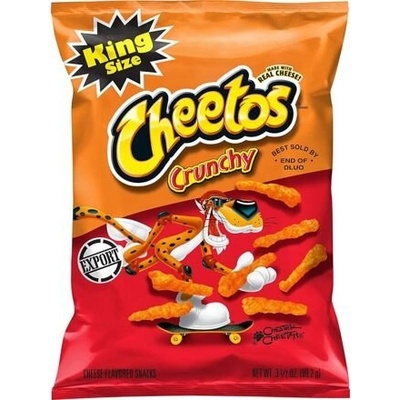 Cheetos Crunchy King Size kukuřičný snack s příchutí sýru 99,2 g – Zboží Dáma