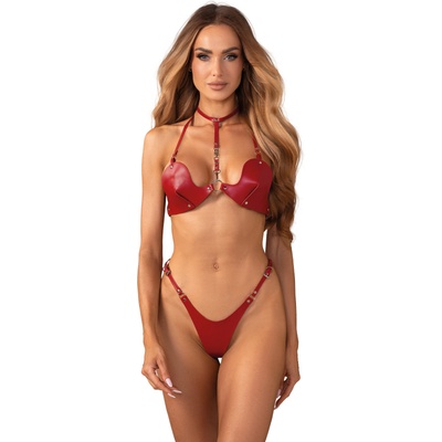 Obsessive Inferro 2-pcs Set Red S/M/L