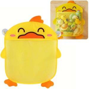 Jokomisiada Bath toy net organizer container yellow duck ZA5927