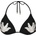 Barts Дамско бикини горнище Barts Women's Zimbra Triangle Bikini top - Black - размер 42 (EU) (150-6472-0114)