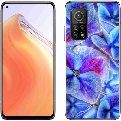 Pouzdro mmCase Gelové Xiaomi Mi 10T Pro 5G - modré květy 1