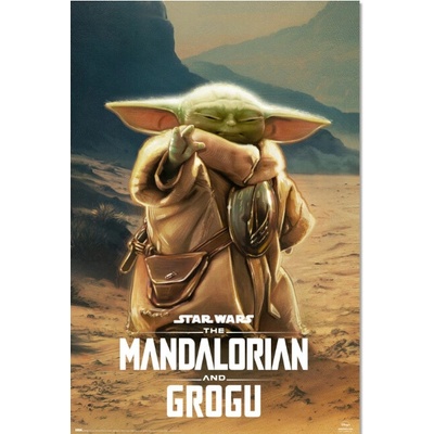Plakát Star Wars Mandalorian a Grogu