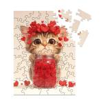 Milliwood Дървен пъзел Milliwood, Celebrating, 50 части - Коте и обич (XS-Kitty-5041) - homeshop