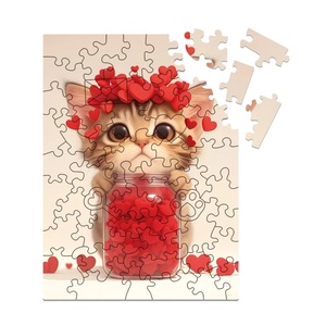 Milliwood Дървен пъзел Milliwood, Celebrating, 50 части - Коте и обич (XS-Kitty-5041) - homeshop
