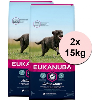 Eukanuba Adult Large Breed Chicken 2 x 15 kg