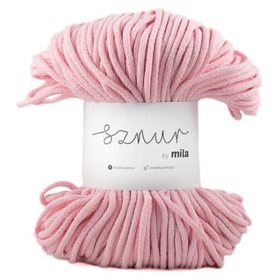 Bavlněná šňůra MILA 5mm - Růžová/P30
