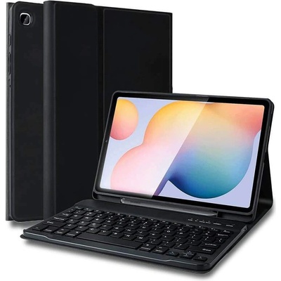 Tech-Protect SC Pen Case and Bluetooth Keyboard - кожен калъф и безжична блутут клавиатура за Samsung Galaxy Tab S6 Lite 10.4 (черен)