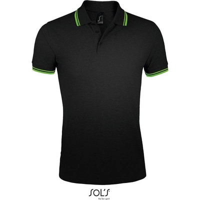 Sol's Pasadena Men pánské piqué polo zelená lime černá