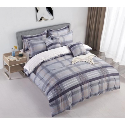 TiaHome obliečky Krep polycotton Olivia modrá 200x140 70x90