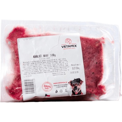 Vetamix Králičí barf 0,5 kg