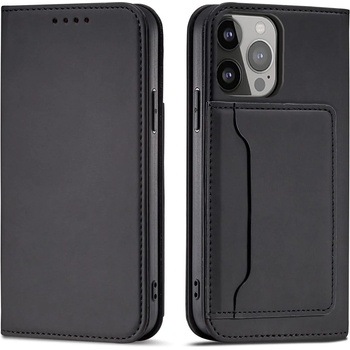 HQWear Калъф с отделение за карти Magnet Card Case за iPhone 13 Pro Max, черен (KXG0031278)